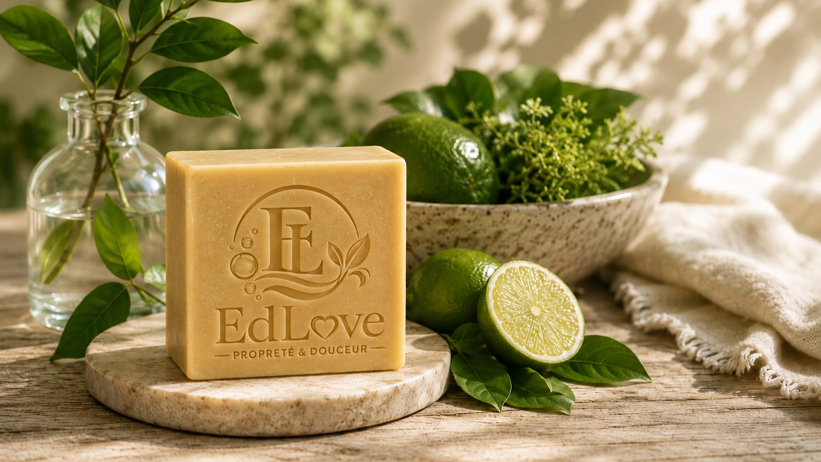 Savon EdLove et ingrédients naturels